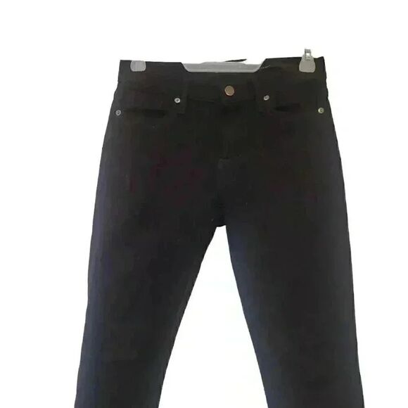 Banana Republic Women's Black Cotton/Spandex Mid-Rise Skinny Jeans - Picture 5 of 13